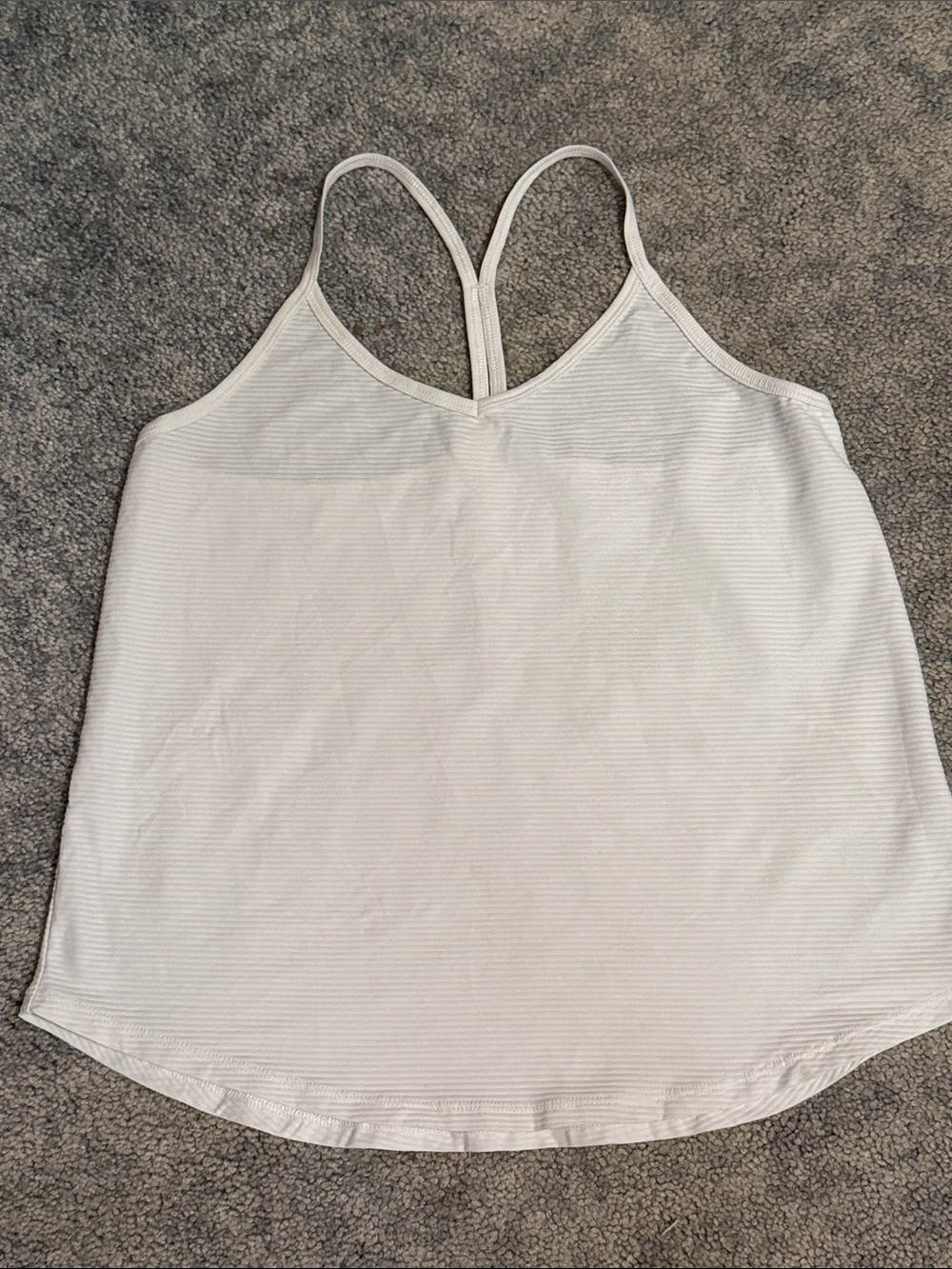 Women’s White Racerback Tank Top